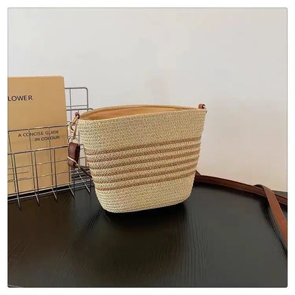 🌿 Bolso Bandolera de Rafia Artesanal con Gran Capacidad | Elegante, Cómodo y Perfecto para Verano