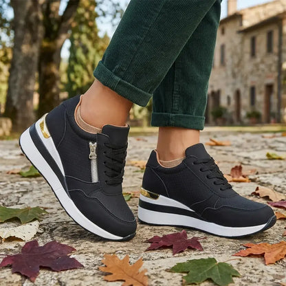 【Veľkosti 36-43】🌹 Štýlové dámske športové topánky na platforme so zvýšením výšky o 5 cm – moderný dizajn na každodenné nosenie. ✨