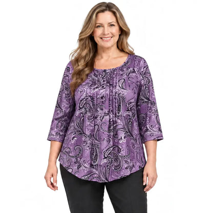 【1XL–5XL / 6 szín】Női plus size hosszú ujjú ing – Laza és kényelmes őszre és télre