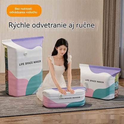👕📦Kompressziós zsákok ruhák tárolásához – nincs szükség porszívóra, megerősített kialakítás.