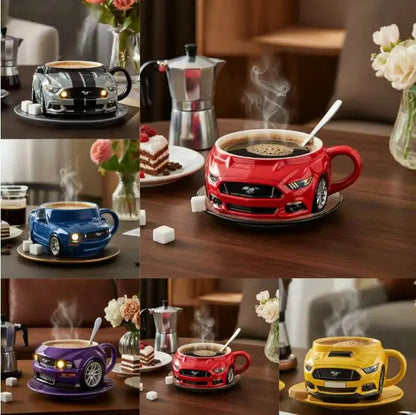 🔥【80%OFF】☕☕Sportautós kávésbögre 304-es rozsdamentes acél maggal, gyantával