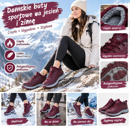 🌈⛄【35-41-es méretek】Új női sportcipő az őszi/téli szezonra 💝 – kényelmes, polár béléssel és puha talppal, természetes bőrből.