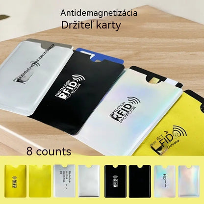 Balenie 8 kusov za 17 € 🔒 8 RFID obalov na karty s ochranou proti krádeži – Chráňte svoje bankové karty a identifikačné karty