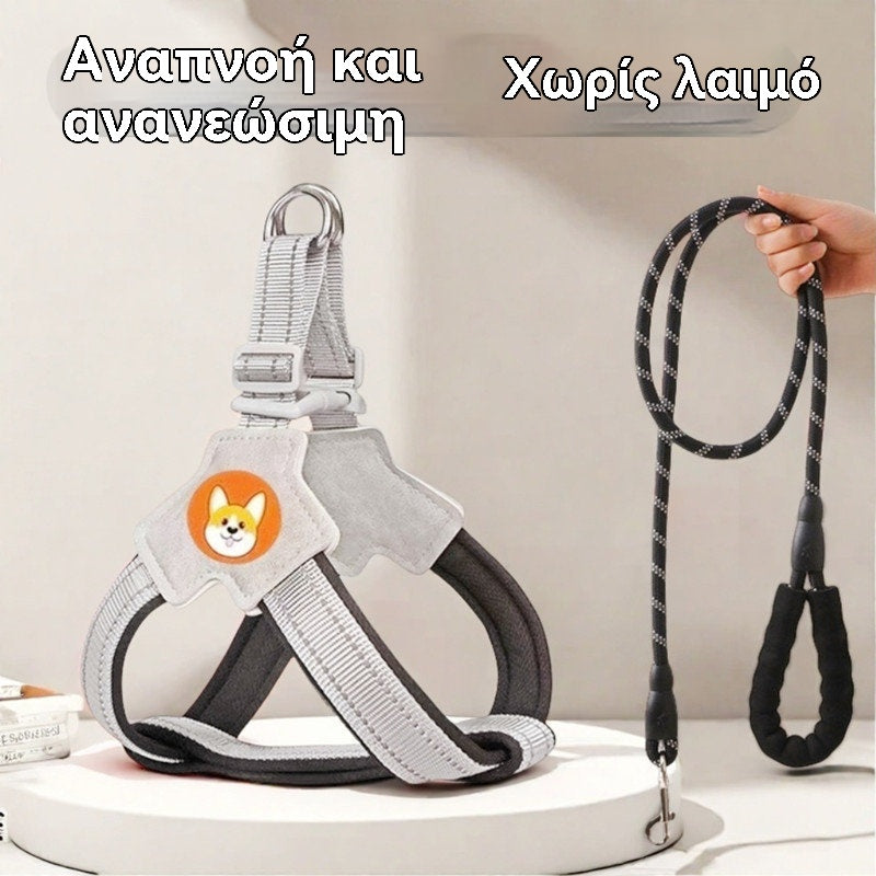 🔥😍Ειδική προσφορά περιορισμένης διάρκειας【Αγοράστε 1 Πάρτε 1 Δωρεάν】🐶【5-30 kg】Λουρί για σκύλους, αναπνεύσιμο λουρί κατοικίδιων τύπου γιλέκου