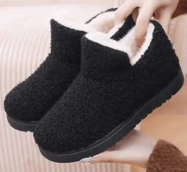 🔥🛒【35-41】 Ravne Tople Čizme za Snijeg od Vune i Baršuna - Antisklizne, Ugodne i Udobne, Savršene za Zimu!