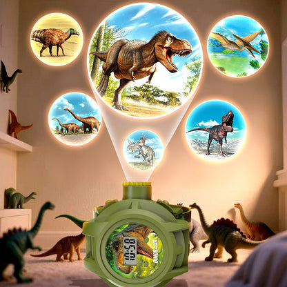 🦖🔥2 τεμάχια 21 ευρώ🔥Αγοράστε 1 και πάρτε 1 δωρεάν🔥Ρολόι προβολής δεινοσαύρων για παιδιά, 24 δυναμικές προβολές +🕰️ Μάθετε να λέτε την ώρα