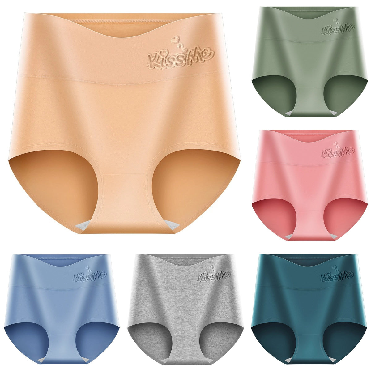 💖Utolsó nap az 50% kedvezményért -【6 darabos készlet】Magas derekú csípőemelő nadrág, prémium pamutanyagból✨️ (45-105 kg)
