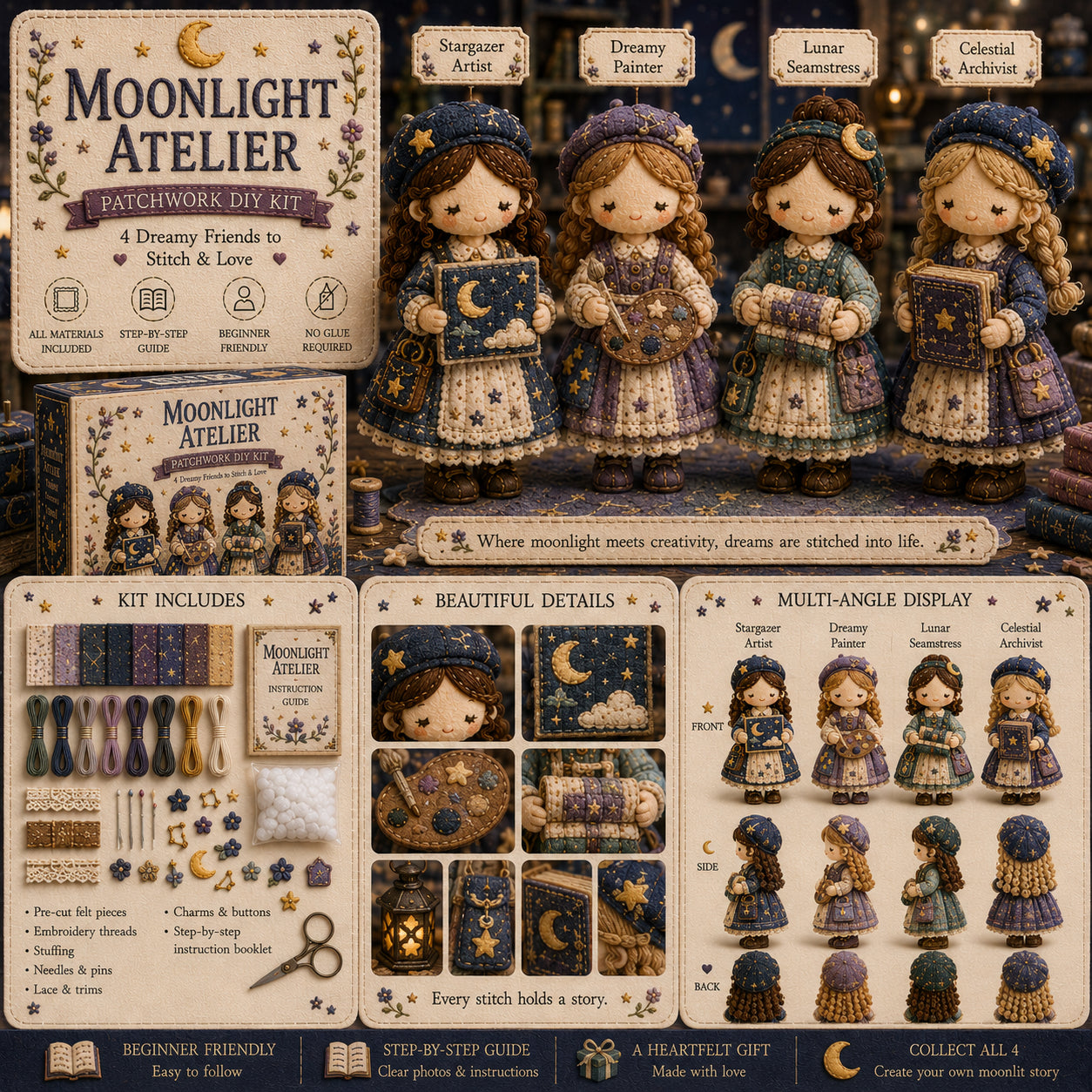 Poslední den: Využijte slevu 49 %!  Miniaturní patchworková sada ze série Miniature World.