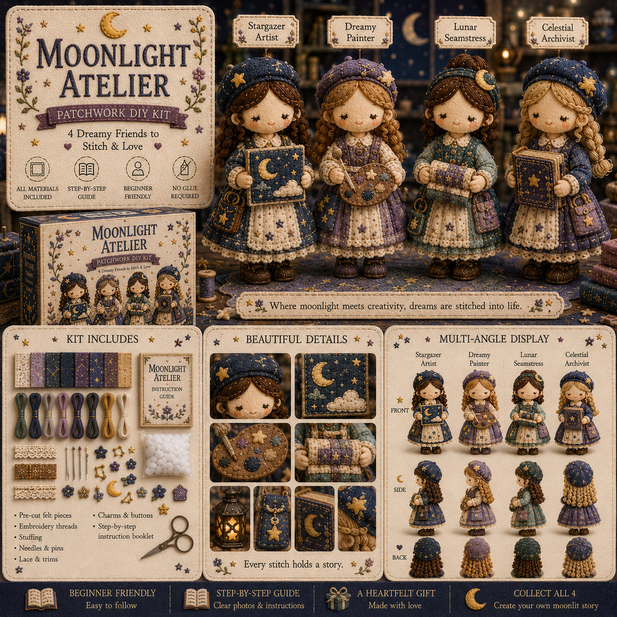 🎁Posledný deň: Využite zľavu 49 %! 🧵 Miniatúrna patchworková sada zo série Miniature World.