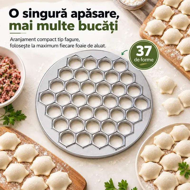 🥟 Pripremite okruglice u tren oka! Kalup i rezač za okruglice s 37 otvora! Oblikujte 37 jednakih okruglica jednim pritiskom – učinkovito, brzo i jednostavno za čišćenje!