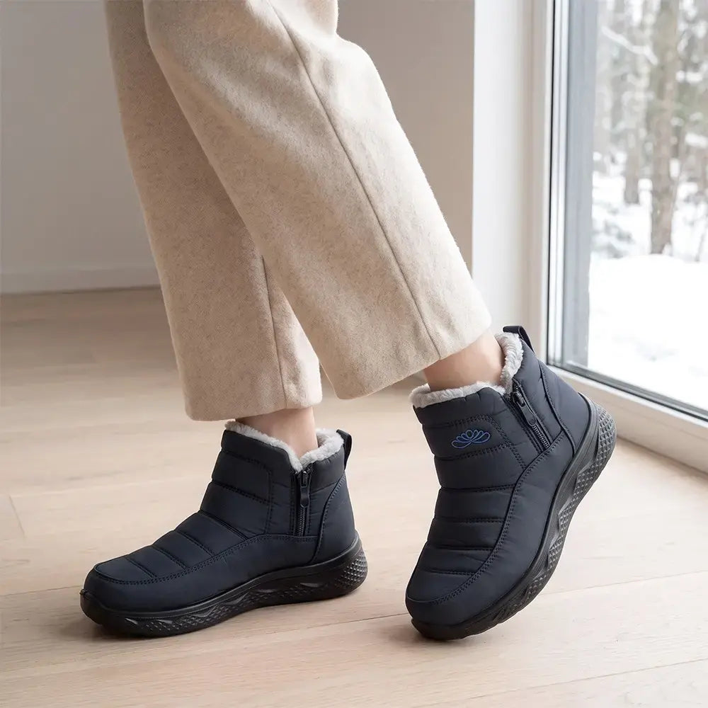 🧡【36-45-ös méretek】6 színű vízálló téli hótaposó vastag polár béléssel 😍