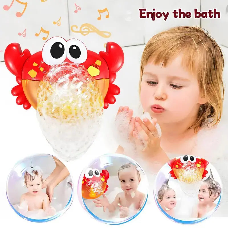 🛀🦀Zenehallgató rákos buborékfúvó fürdőjáték