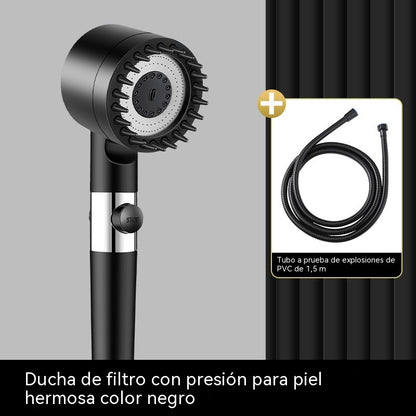 🚿🔥Cabezal de ducha de alta presión y masaje 6 en 1