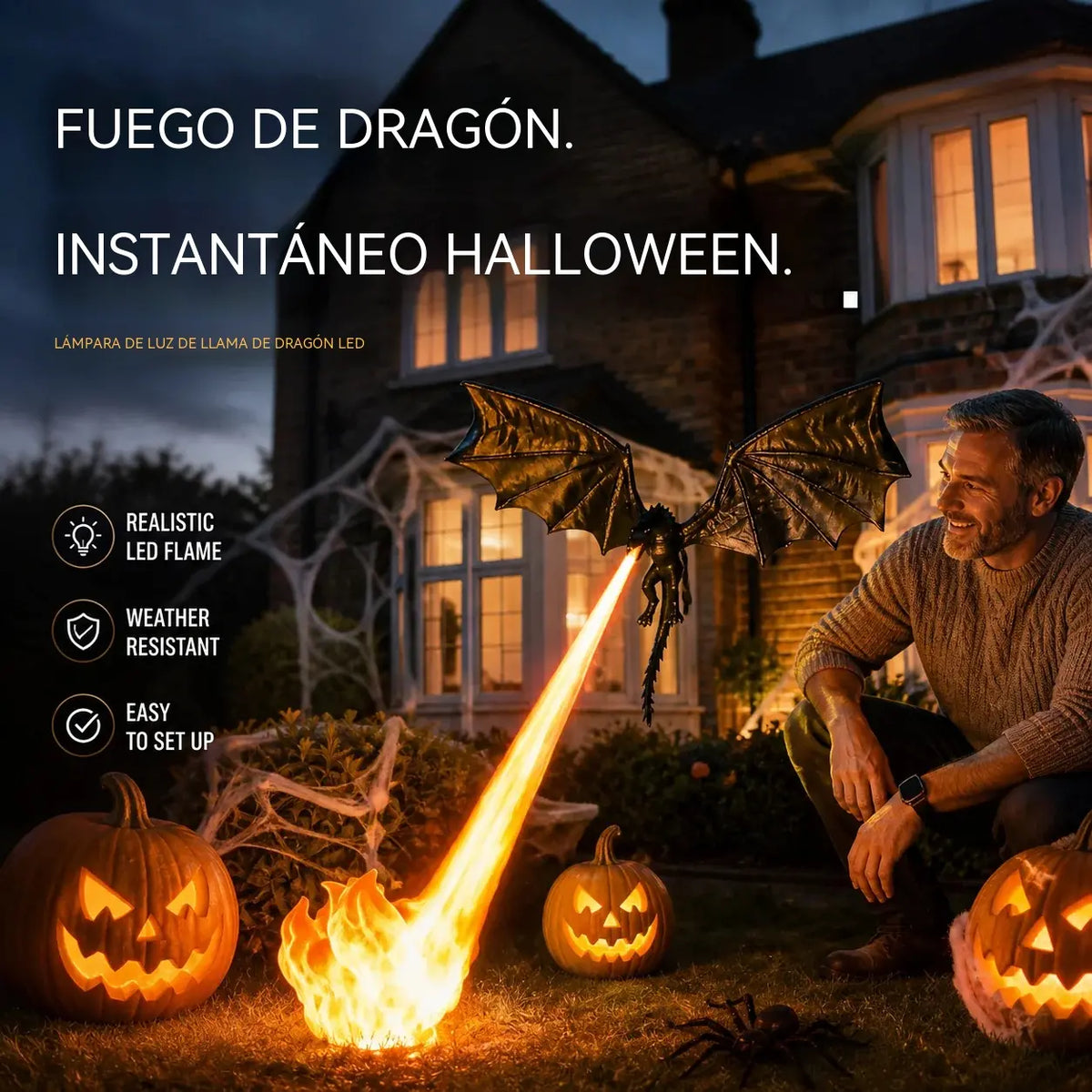 🐉🔥 50% kedvezmény korlátozott ideig! Sárkányláng dekoráció: realisztikus lánghatás, selymes PLA Filament. Kötelező darab Halloween dekorációkhoz! Töltsön 2 vagy több terméket a kedvezmény igénybevételéhez 🎃🌙✨