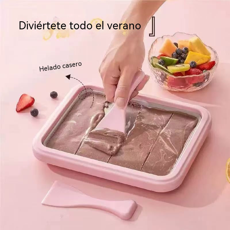 🍦🧊Nueva máquina para hacer yogur frito en casa, plato para hacer helado frito casero