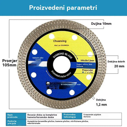 🔥【3 komada】Ploče za rezanje kamenih pločica, vitrificiranih pločica i keramike bez prašine