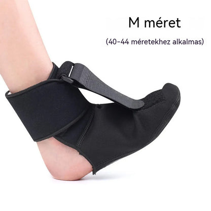 🔥【2 db】Lábszár- és talpi fasciitis ortézis – Állítható bokatámasz, Varus/Valgus korrekció, rugalmas szalag és csúszásgátló talp
