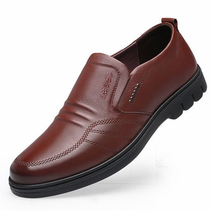【39-44】Męskie skórzane buty biznesowe na co dzień