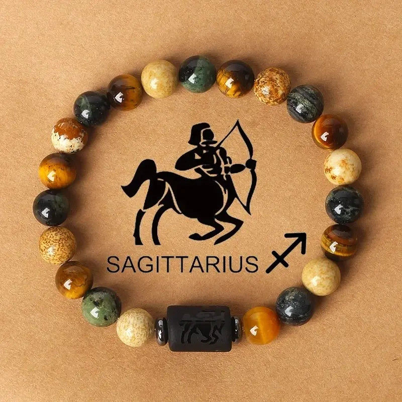 🌌✨Új természetes kő gyöngyös tigrisszem csillagkép sorozat