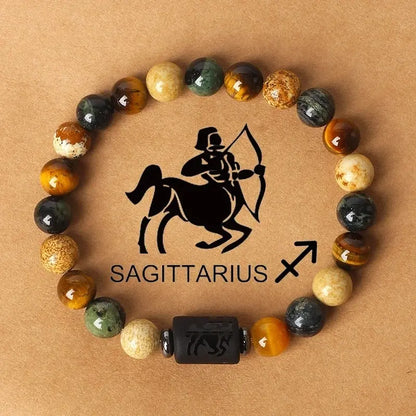 🌌✨Új természetes kő gyöngyös tigrisszem csillagkép sorozat