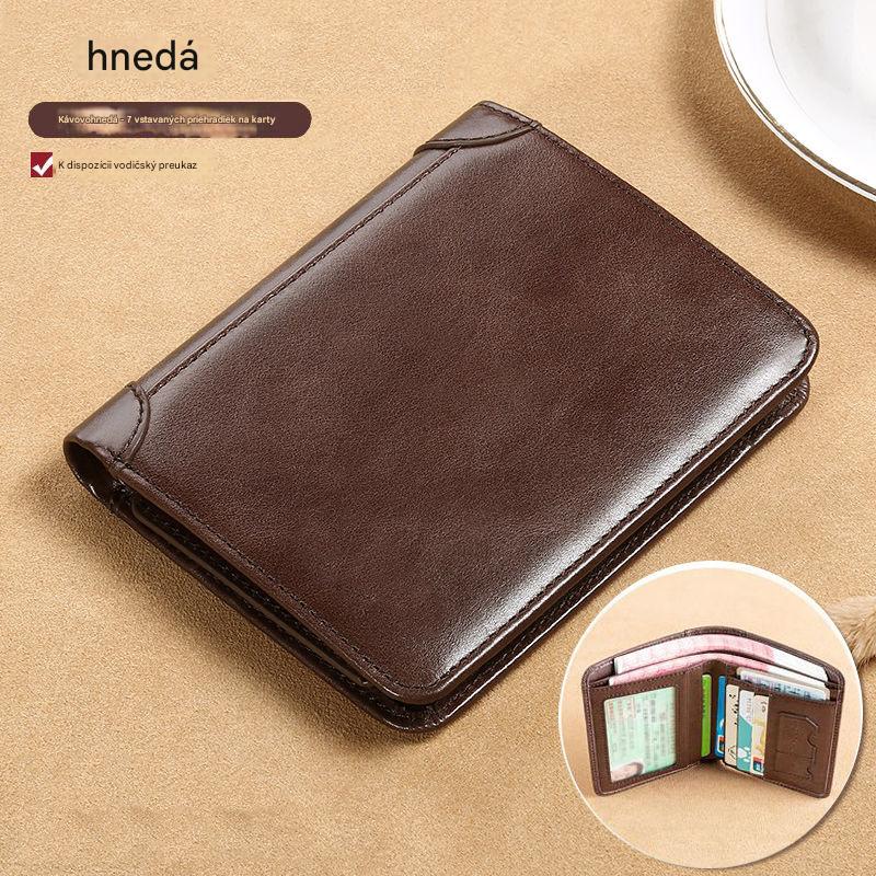 👝✨ Nová pánska peňaženka z pravej kože s ochranou proti krádeži