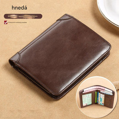 👝✨ Nová pánska peňaženka z pravej kože s ochranou proti krádeži
