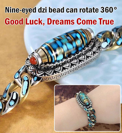 【Kupite 1, dobijete 1 besplatno】 Retro tirkizna mantra perla od 925 sterling srebra sa šest znamenki