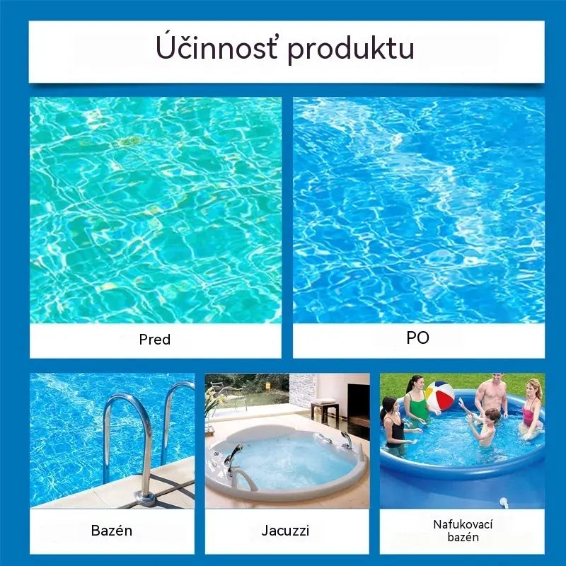 ⏰💦Kúp 1 a získaj 1 zdarma🏊‍♂️ Čistič bazénovej vody – Krištáľovo čistá voda za pár hodín bez námahy ✨