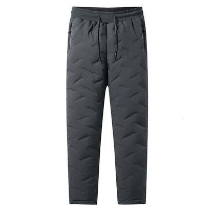 [L-7XL, 45-125kg] Téli polár és vastag báránygyapjú nadrág, vízálló, meleg és kényelmes
