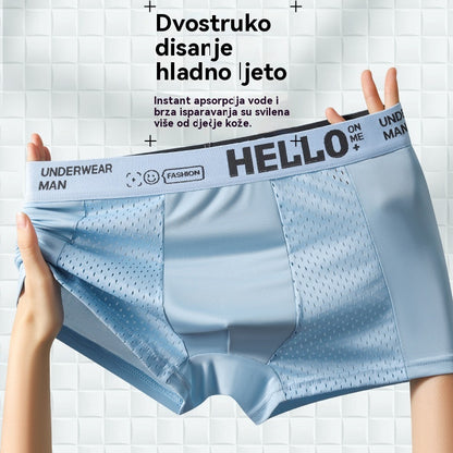 🔥Calzoncillos bóxer para hombre confeccionados en malla Air Mesh Ice Silk. Elásticos, cómodos y transpirables.