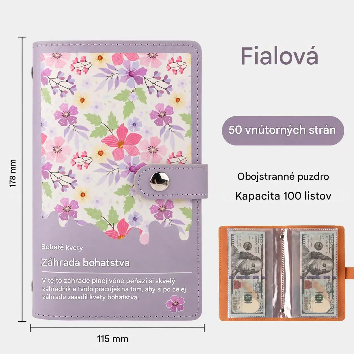 ✨📓🔄Vodotesné vrecko na hotovosť 😍 Praktická a prenosná veľkosť 👍 Nevyhnutné na správu rodinných financií