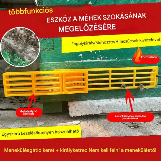 🔥1 készlet 10🔥Méhleválasztó, méhszökésgátló lap, többfunkciós automata méhgyűjtő keret
