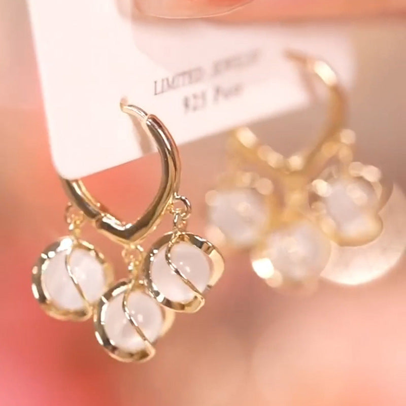 【kupte 1 a získejte 1 zdarma】Spiral Opal Earrings
