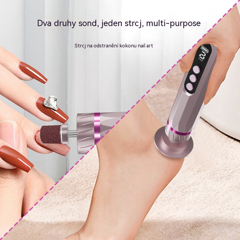 🦶 ČASOVĚ OMEZENÁ AKCE 50% SLEVA! ⚡ Dobíjecí elektrický pilník na nohy – 9 rychlostí, LCD displej, nabíjení přes USB-C ✨