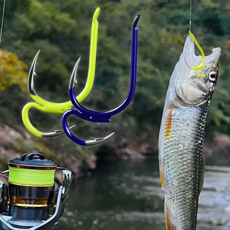 🎣🐟 Dupla éles szöges horog