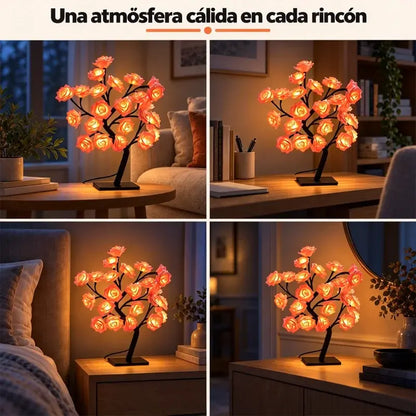 Rózsafa alakú éjszakai fény – USB LED asztali lámpa