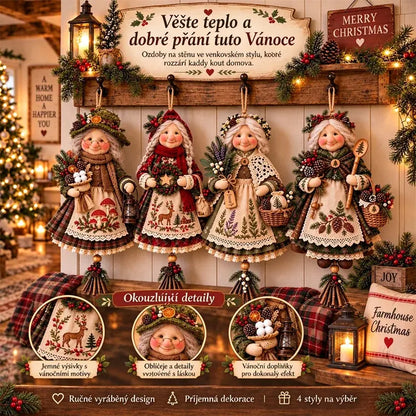 🎄❤️Aranyos, praktikus és hordozható "Sok szerencsét nagyi" dekoráció - egy csipetnyi meleg hangulatot kölcsönöz.