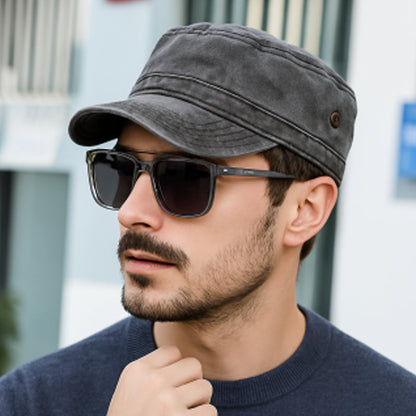 🧢Бейзболна шапка с плоска горна част – винтидж дизайн | Висока корона, класическа snapback, незаменим елемент от уличното облекло 🔥–