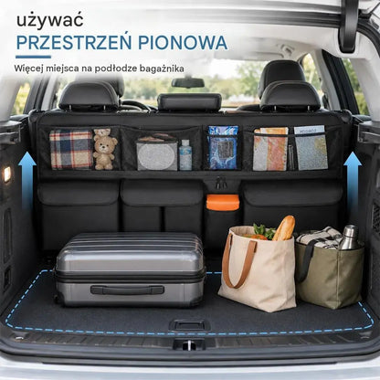 Wiszący organizer do bagażnika – zwolnij miejsce na podłodze bagażnika i zachowaj porządek!