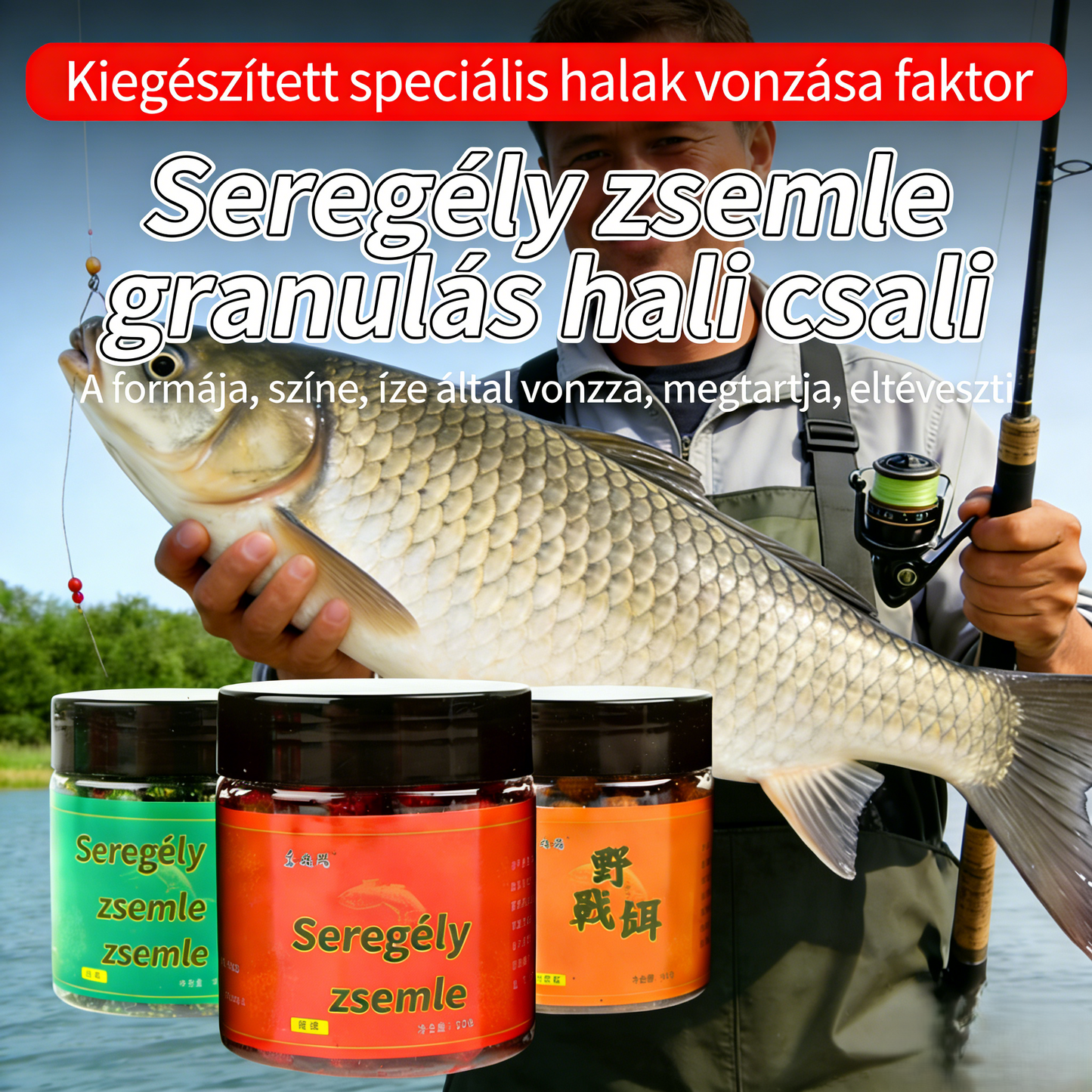 🎣🎣2026 Új csali megjelenése [5 palack] 🐟 1 palack 50 g – Több ugyanazon az áron Granulált csali — Nagy halak másodpercek alatt horogra akadtak