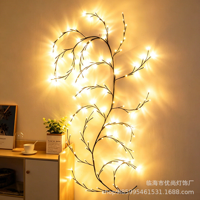 ✨ Luces LED flexibles con forma de rama trepadora y mariposas: crea un ambiente mágico y acogedor en tu hogar 🦋💡