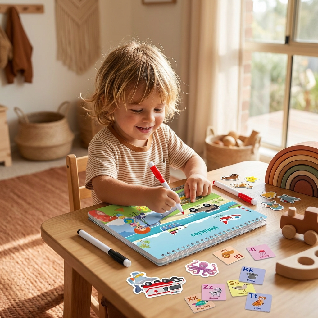 Montessori kniha aktivít pre deti – hravé učenie a raný vývoj