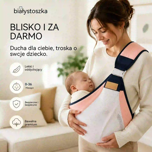 【50% OFF】Lekkie, ergonomiczne nosidełko dla dziecka | Idealne na spacery i podróże ✈️