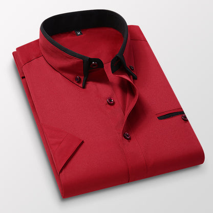 【M-5XL】 Nowa, oddychająca koszula biznesowa męska w stylu casual