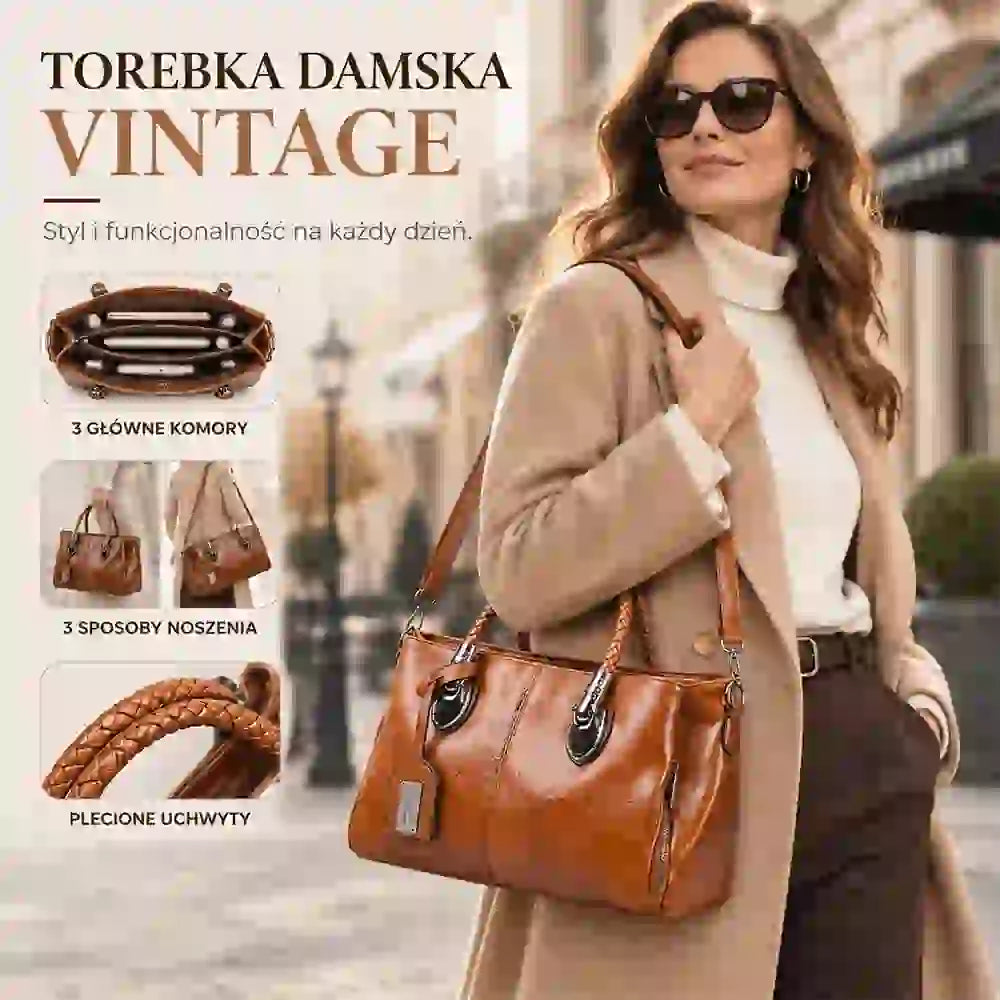 [Posljednji dan – 50 % popusta] Ženska torba od prave kože – meka na dodir, elegantna i profinjena; može se nositi u ruci ili preko ramena.