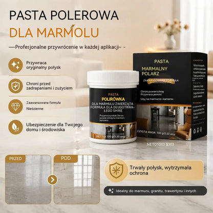 🥳 🔥Két üveg 8600 Ft!✨ Márvány polírozó paszta – eltávolítja a karcolásokat, visszaadja a fényt és védi a felületet mindössze 2 perc alatt 🛡️