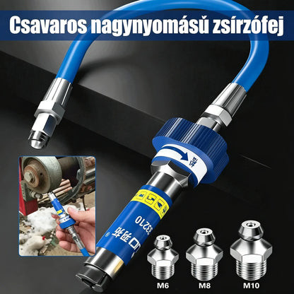 【🔥Top Eladó】Rozsdamentes acél nagynyomású spirálrögzítő fogók, zsírzófejjel