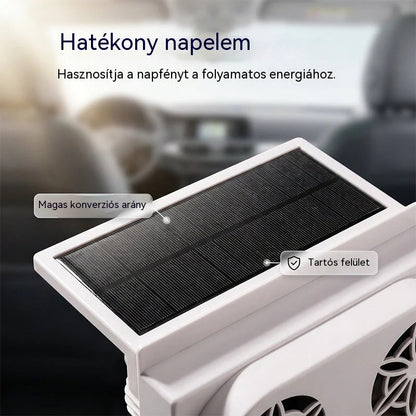 50% KEDVEZMÉNY🌀Napenergiás autós ventilátor