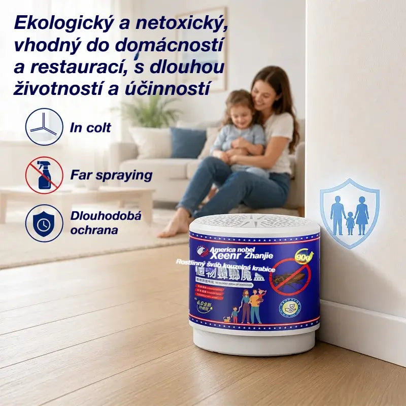 👍【2 kusy 22 €】Magická krabička na šváby s botanickými extraktmi - ekologický repelent bez toxických látok pre domácnosť a reštaurácie, dlhotrvajúca účinnosť