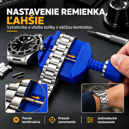 🎉 Špeciálna ponuka na rok 2026 🔧 Profesionálna súprava na opravu hodiniek – nový remienok, nová batéria, tie isté hodinky – opravte si ich sami za pár minút ⌚